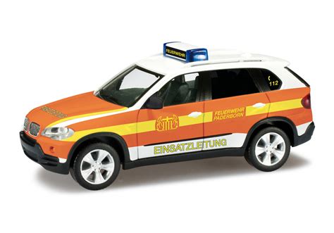 Herpa BMW X5 Einsatzleitwagen Feuerwehr Parderborn 090797