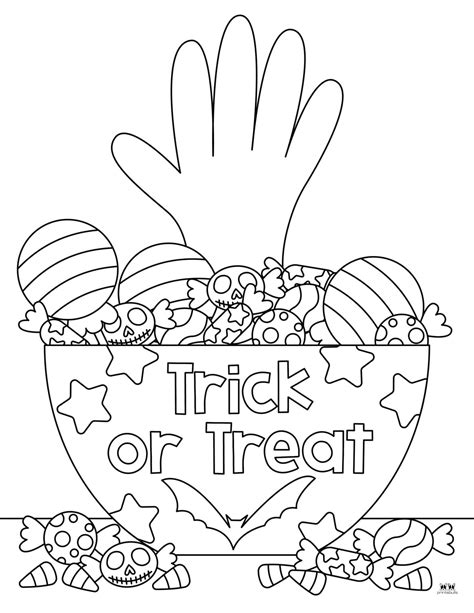 Halloween Candy Coloring Pages - 25 FREE Pages | Printabulls