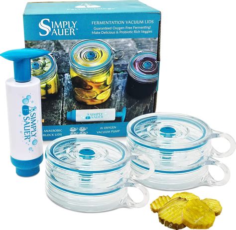 Fermentology Simply Sauer Fermentation Airlock Bundle Kit Fits Wide