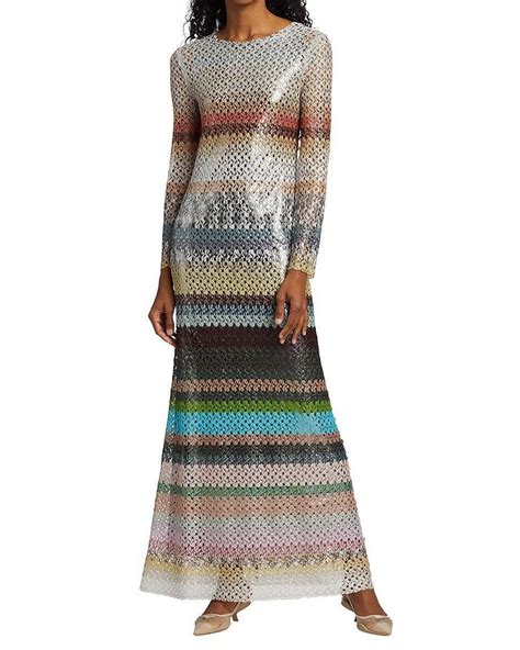 Missoni Crochet Maxi Dress Lyst