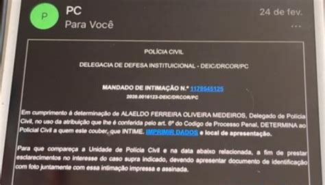 Polícia Civil alerta para golpe do falso e mail intimação da