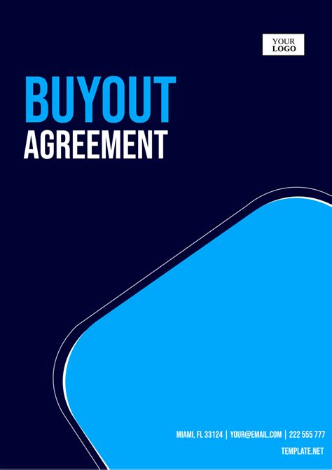 Free Buyout Agreement Templates, Editable and Printable