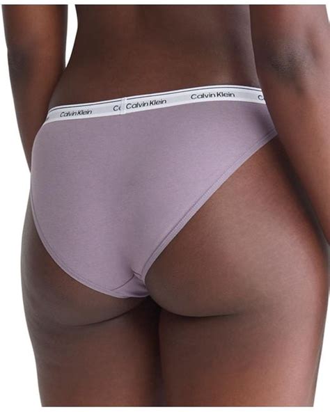 Calvin Klein 5 Pk Modern Logo String Bikini Underwear Qd5223 In White Lyst