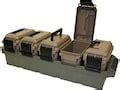 MTM 5 Can Ammo Crate Combo With Mini Cans Polymer Dark Earth For Sale