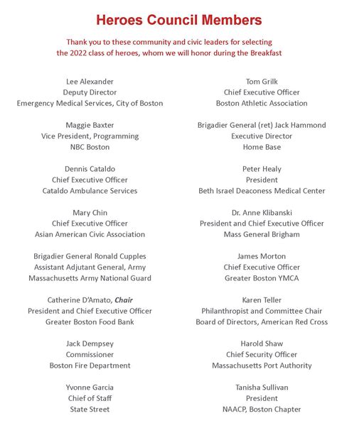 2022 Boston Heroes Breakfast | Red Cross of Massachusetts