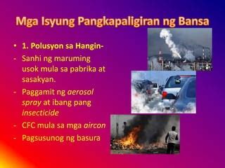 Mga isyung pangkapaligiran | PPT