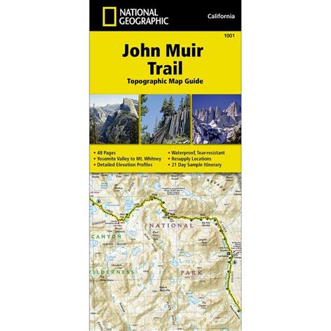 john muir trail map guide john muir trail national geographic maps