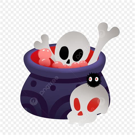 Poisonous Png Picture Poison Medicine Pot Bones Pumpkin Lantern Png