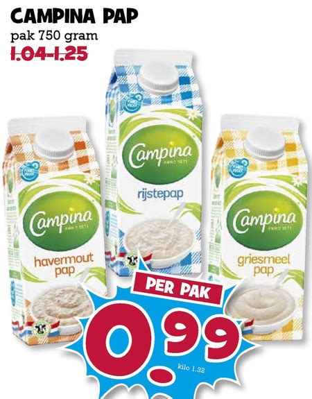 Campina Pap Folder Aanbieding Bij Boons Markt Details