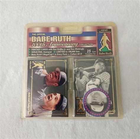 Cooperstown Collection Other Babe Ruth Vintage 0th Anniversary Card Collection 25 Cards Set