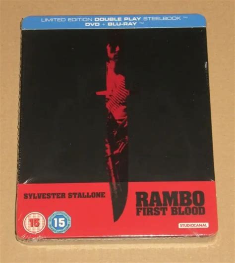 Rambo First Blood Uk Zavvi Exclusive Blu Ray Steelbook New Sealed