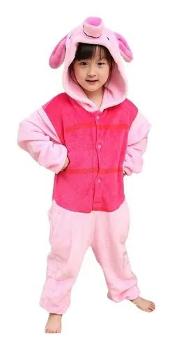 Porquinho Ursinho Pooh - Leitão Porquinho Ursinho Pooh Pijama Macacão Infantil Fantas ...