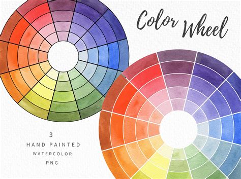 Color Wheel Watercolor Png Pour Les Designers Les Artistes Et Etsy France