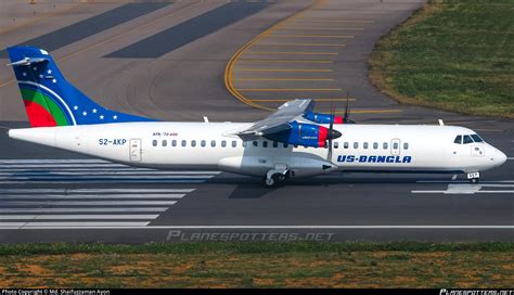 S2 AKP US Bangla Airlines ATR 72 600 72 212A Photo By Md