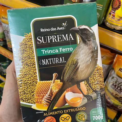 Ração Extrusada Suprema Trinca Ferro Natural 700g Reino das Aves