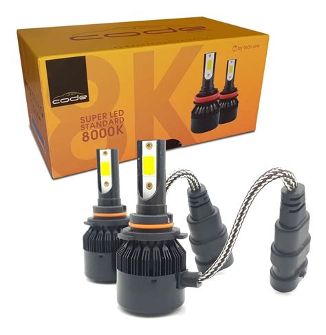 Kit Super Led Techone 8000k 12v Encaixe Hb4 3000 Lúmens 9006 Parcelamento Sem Juros