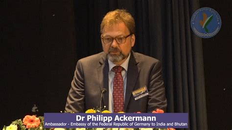 H E Dr Philipp Ackermann Enunciating On Th Global Peace Summit