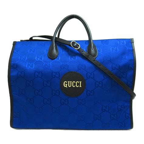 Gucci GG Econyl Off The Grid Tote Bag 630000 Blue Cloth Nylon Ref