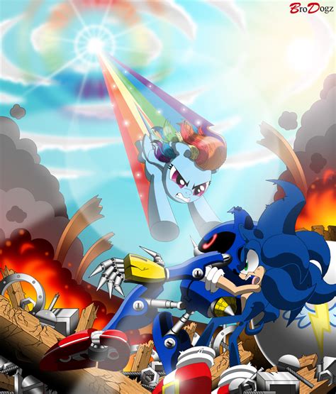 Comm: Sonic and Dash vs Metal - Taste the Rainbow by BroDogz on DeviantArt