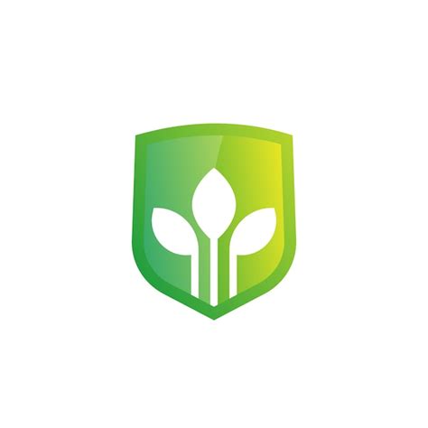 Premium Vector Crop Protection Vector Logo With Green Shield