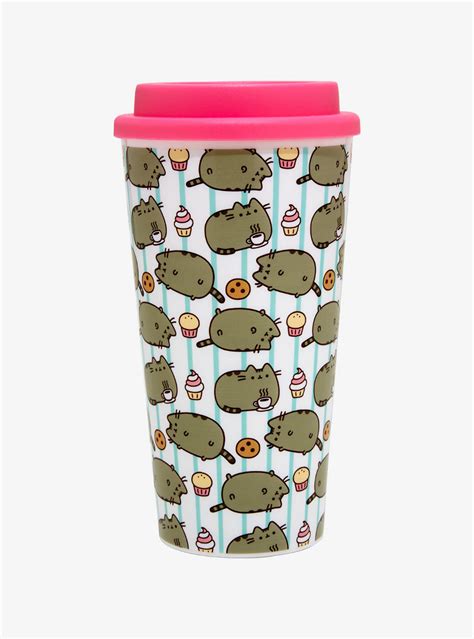 Pusheen Snacks Travel Mug Mugs Travel Mug Pusheen