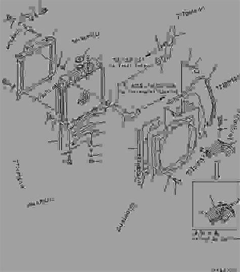 RADIATOR AND PIPING - Hydraulic Excavator Komatsu PC40-7 - COOLING ...