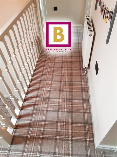 Bloomsburys Beautiful Tartan Axminster Staircase Carpet