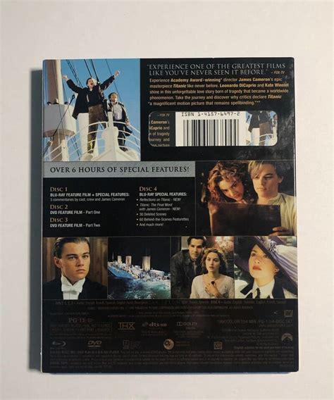 Titanic Digitally Remastered Four Disc Combo Blu Ray Dvd