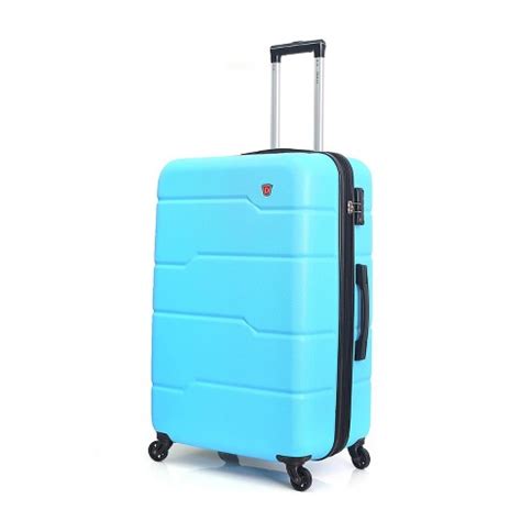 Dukap Rodez Lightweight Hardside Carry On Spinner Suitcase - Light Blue ...