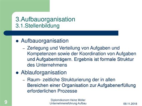 Unternehmensf Hrung Aufbau Und Ablauforganisation Ppt Herunterladen