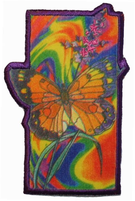 Hippie Psychedelic Monarch Butterfly With By Yourpatchstore