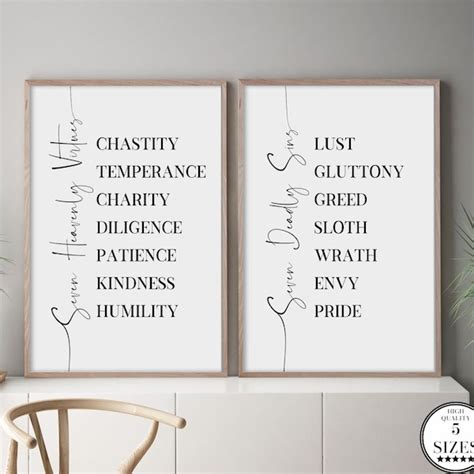 7 Deadly Sins Bible Art Etsy