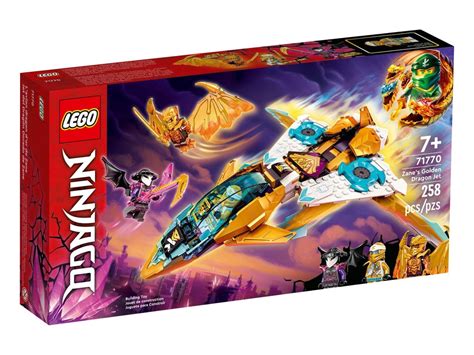 LEGO ЛЕГО 71770 цена Нинджаго Изтребителя Златен Дракон на Зейн