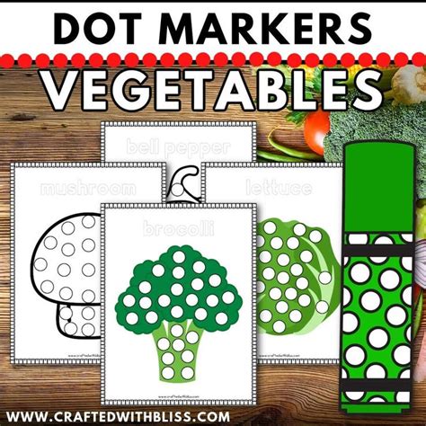 Vegetables Do A Dot Marker Fine Motor Printable Dot Marker Craft