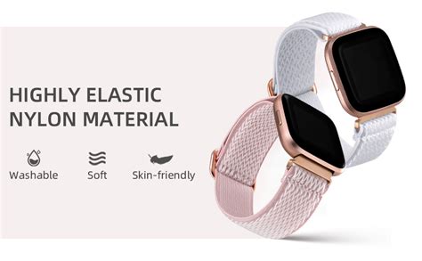 Amazon Daqin Elastic Sport Nylon Band Compatible With Fitbit Versa