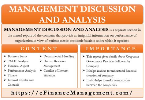 Management Discussion Analysis Meaning Content Importance EFM