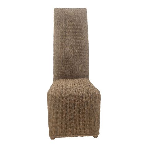 Padmas Plantation Weaved Banana Leaf Dining Chair | Chairish