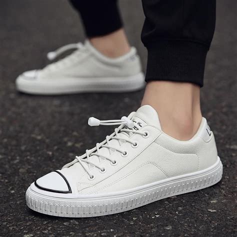 Mens Casual Leather Sneakers Mens Flat Shoes Fashion Shoes Casual Leather Shoes Casual Shoes