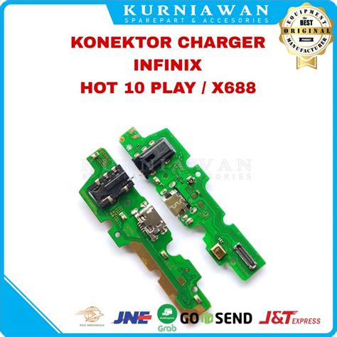 Konektor Charger Infinix Hot 10 Play X688 Pcb Board Usb Papan Con Cas Mic Lazada Indonesia