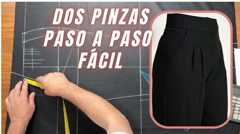 Como Hacer El Trazo B Sico De Pantal N Femenino Con Pinzas Paso A Paso