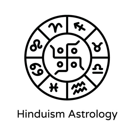 Hinduism Astrology Vector outline Icon Design illustration. Astrology ...