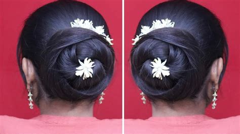 Beautiful Hairstyle L New Cute Hairstyles Girl L Saree Hair Style Girl