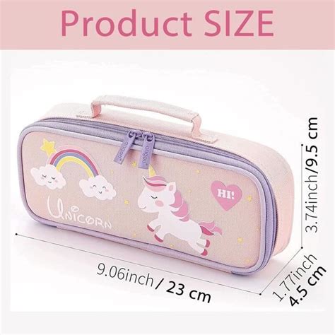 Grande Capacit Trousse Cole Licorne School Papeterie Bo Te Fille