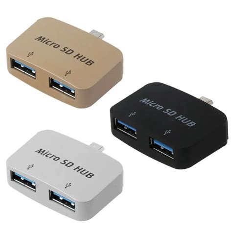 Micro Usb To 2 Ports Usb 20 Otg Hub Adapter For Samsung Android Phone Tablet Pc Laptop