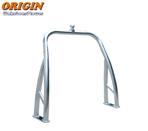 Origin Aluminum Polished Ski Tow Bar For Pontoon Boats Universal Ski