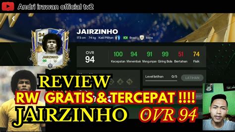 REVIEW JAIRZINHO RW TERCEPAT DI FC MOBILE KALIAN WAJIB PUNYA SOB