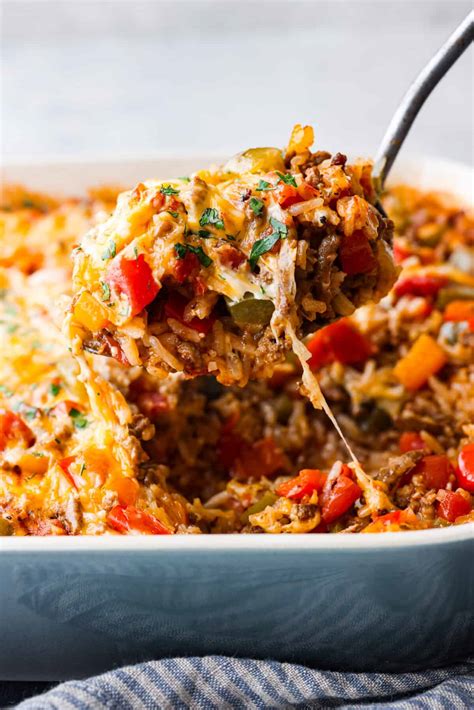 Stuffed Pepper Casserole Recipe Super Easy The Recipe Critic