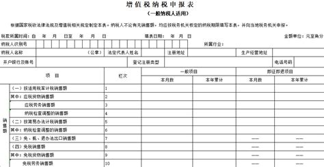 一般纳税人增值税申报表模板下载 一般纳税人增值税申报表2022下载 极限软件园