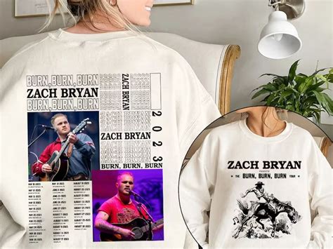 2 Sides Zach Bryan Burn Burn Burn Tour 2023 Shirt Zach Brya Inspire