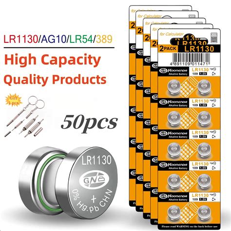 40 Pack Lr1130 Ag10 Button Cell Batteries Long Lasting 51 Off